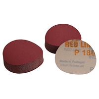 180 Grit, 3" Dia Hook & Loop Sandpaper, 50 Pk